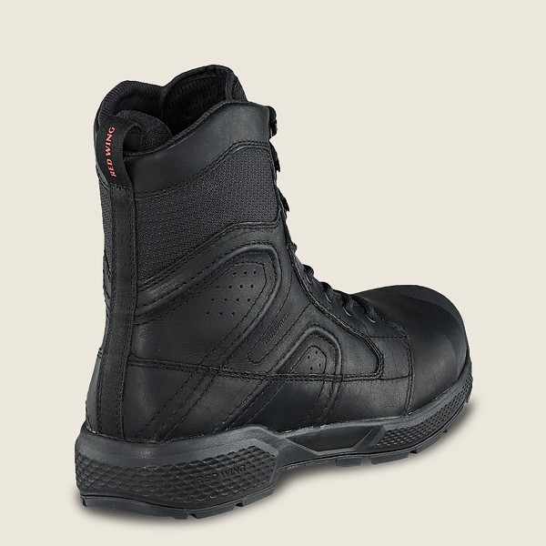 Red Wing Safety Boots Black - Mens Exos Lite - 8-inch Waterproof Csa Toe - 5294-WNQEX